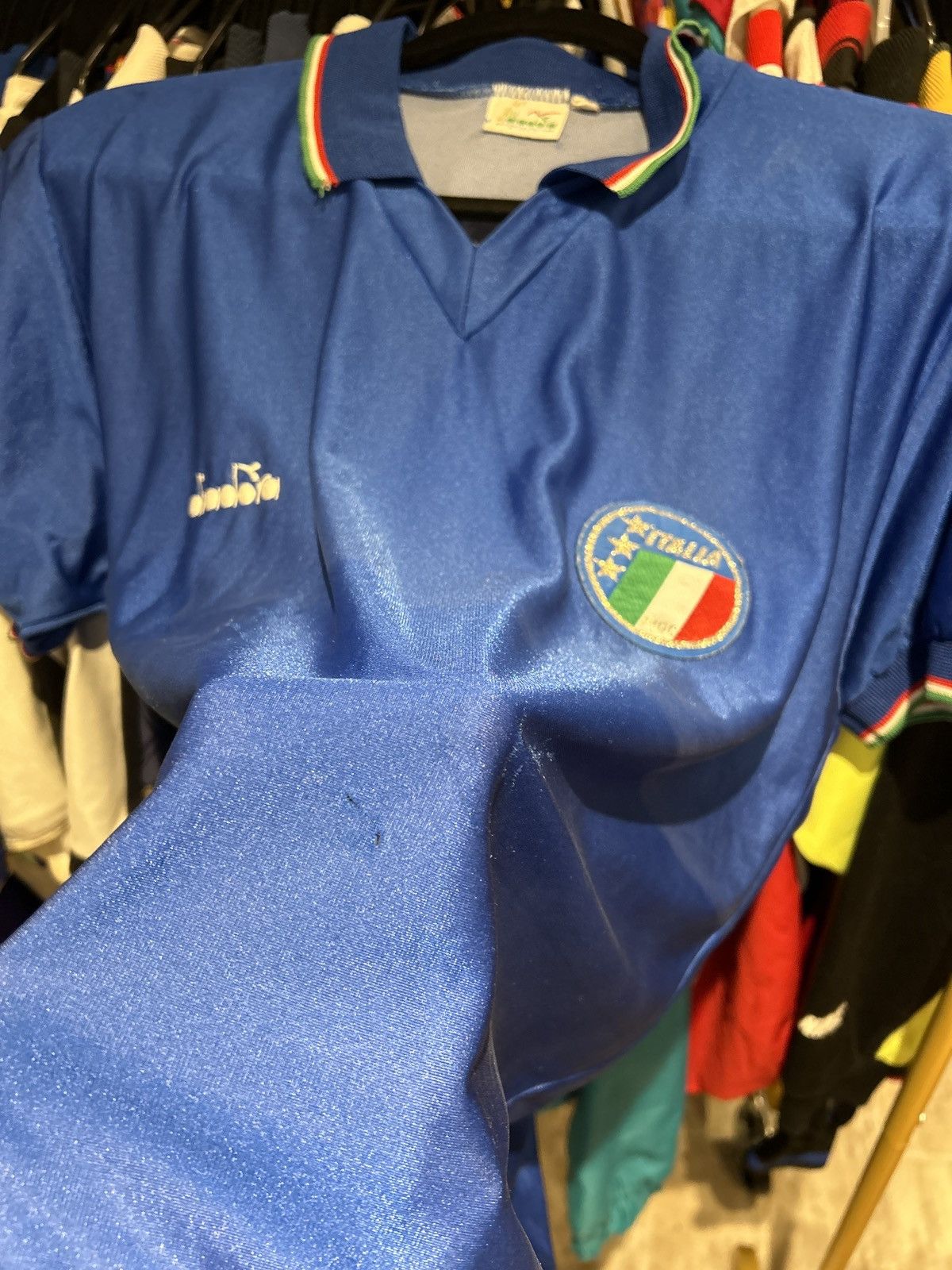 Diadora × Vintage Italia 1990 home jersey Size US L / EU 52-54 / 3 - 5 Thumbnail