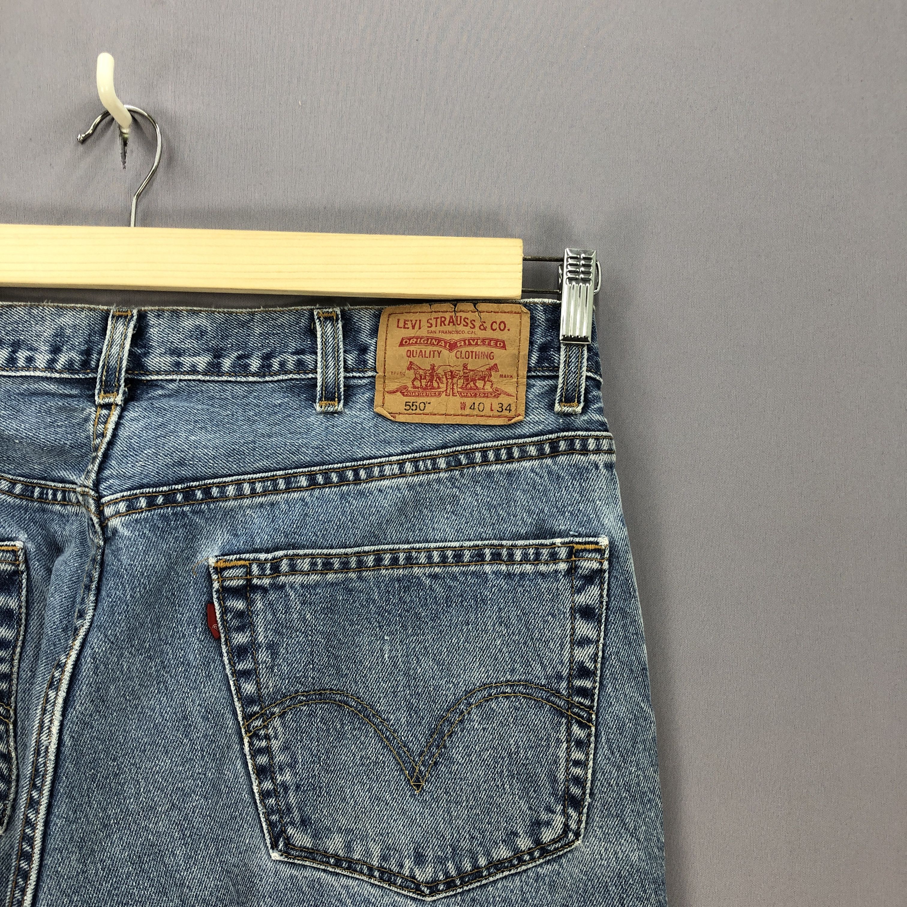 Levi's Vintage Levis Faded Ripped Jeans Levi's Stone Wash Denim Size US 40 / EU 56 - 7 Thumbnail