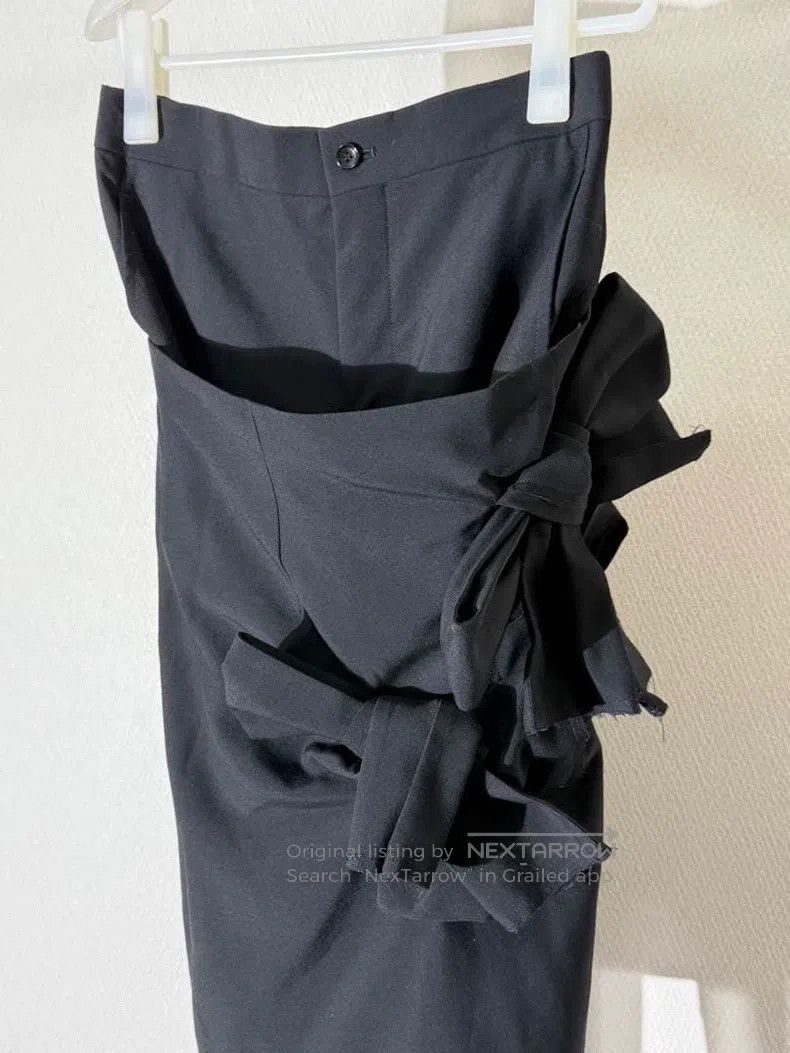 Comme des Garcons Comme Des Garcons size XS Black Vintage Bow Tie Pants Size 23" - 2 Thumbnail