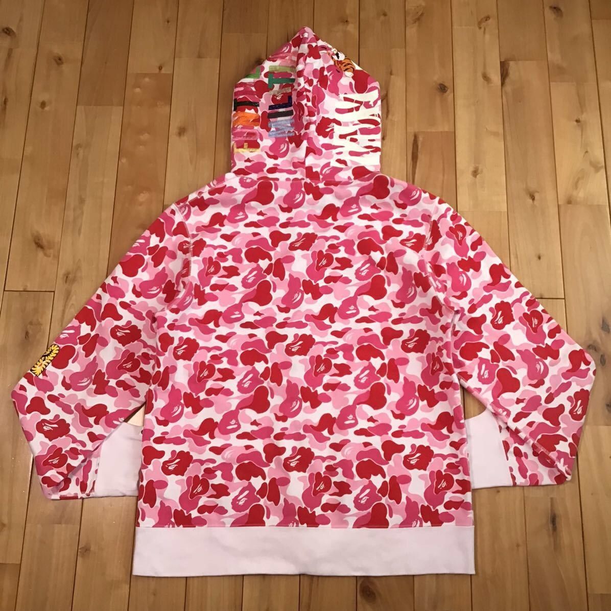 Bape BAPE ABC camo pink tiger full zip hoodie a bathing ape Size US XL / EU 56 / 4 - 2 Thumbnail