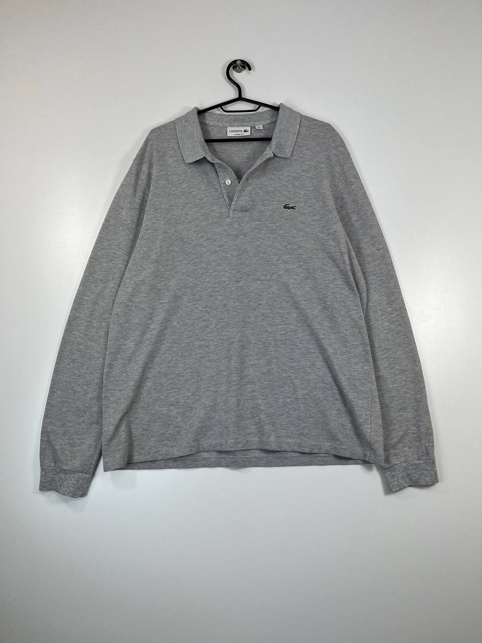 Lacoste Lacoste Long Sleeve Polo Shirt Grey Classic Fit Size XL Size US XL / EU 56 / 4 - 1 Thumbnail
