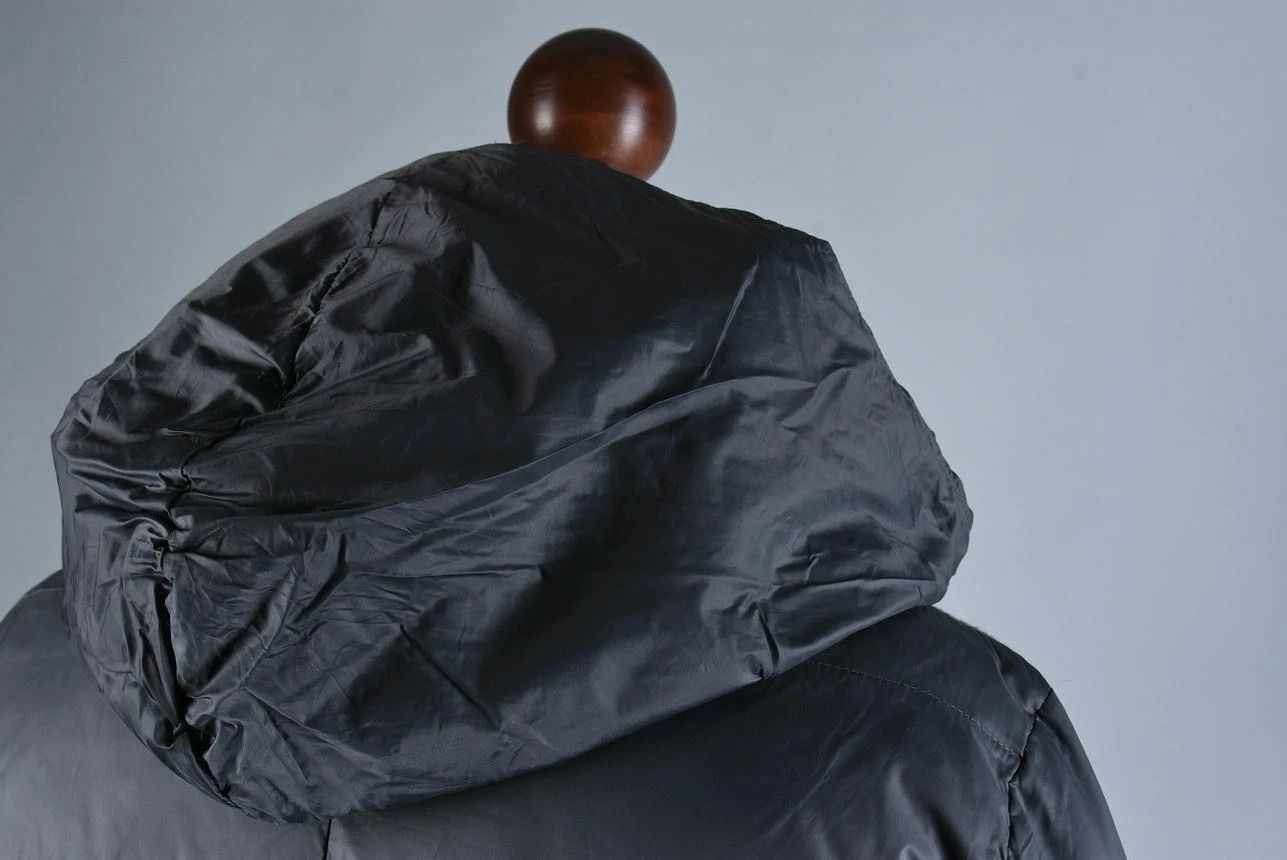 Other Women's Lorena Antoniazzi Down Padded Wool Knit Hooded Coat Size L / US 10 / IT 46 - 8 Thumbnail