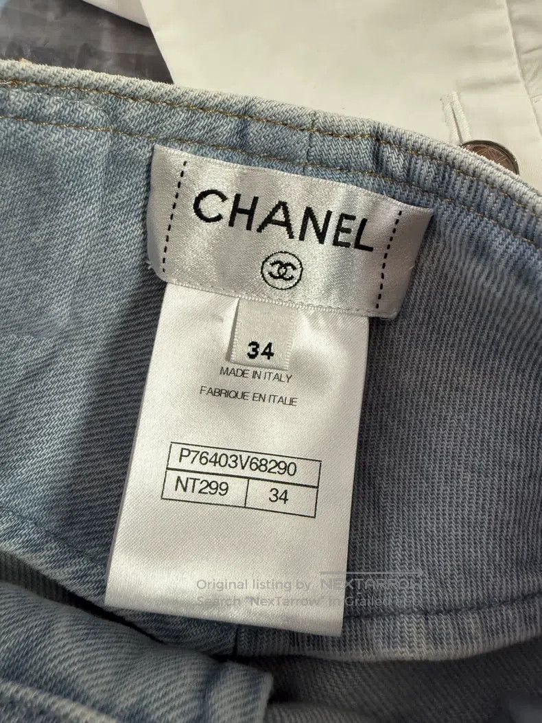 Chanel Chanel 24C Blush Gradient Denim Shorts Size 42" / US 20 - 5 Thumbnail