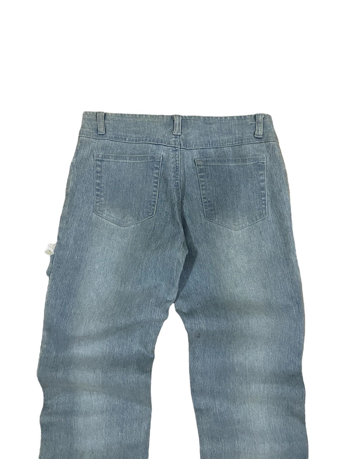 Rick Owens Vintage Japanese Brand Bondage Style Mad Punk Flare Jeans Size 26" / US 2 / IT 38 - 7 Thumbnail