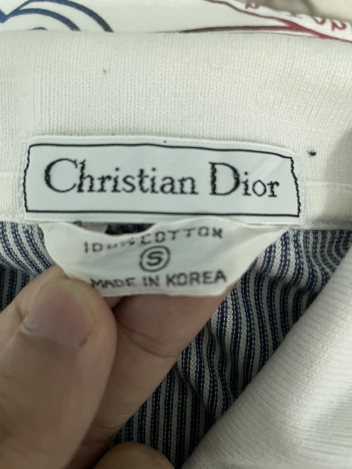 Christian Dior Monsieur Vintage Christian Dior Stripe Polo Tee Size US S / EU 44-46 / 1 - 4 Thumbnail