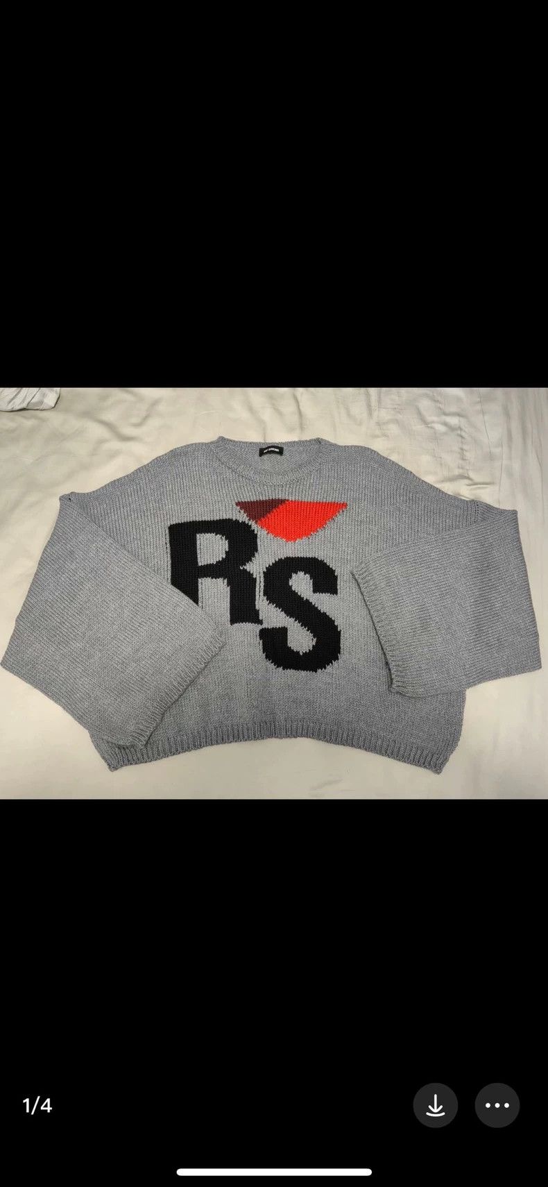 Raf Simons Raf simons Short sweater in gray Size US S / EU 44-46 / 1 - 1 Thumbnail