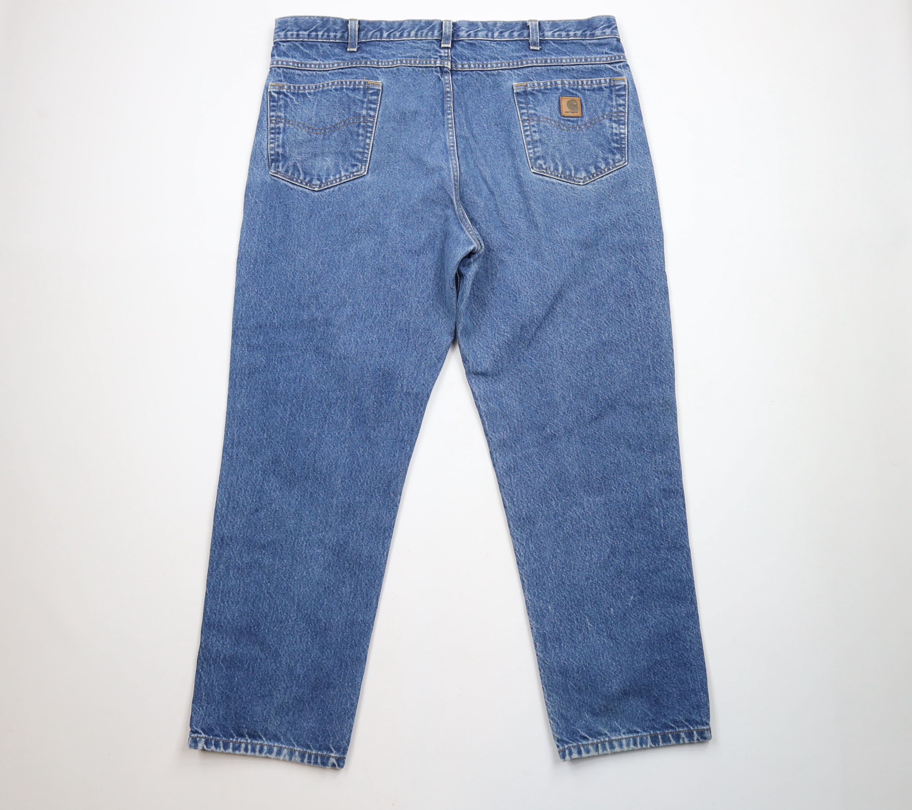 Carhartt × Vintage Vintage Carhartt Spell Out Traditional Fit Denim Jeans Blue Size US 42 / EU 58 - 9 Thumbnail