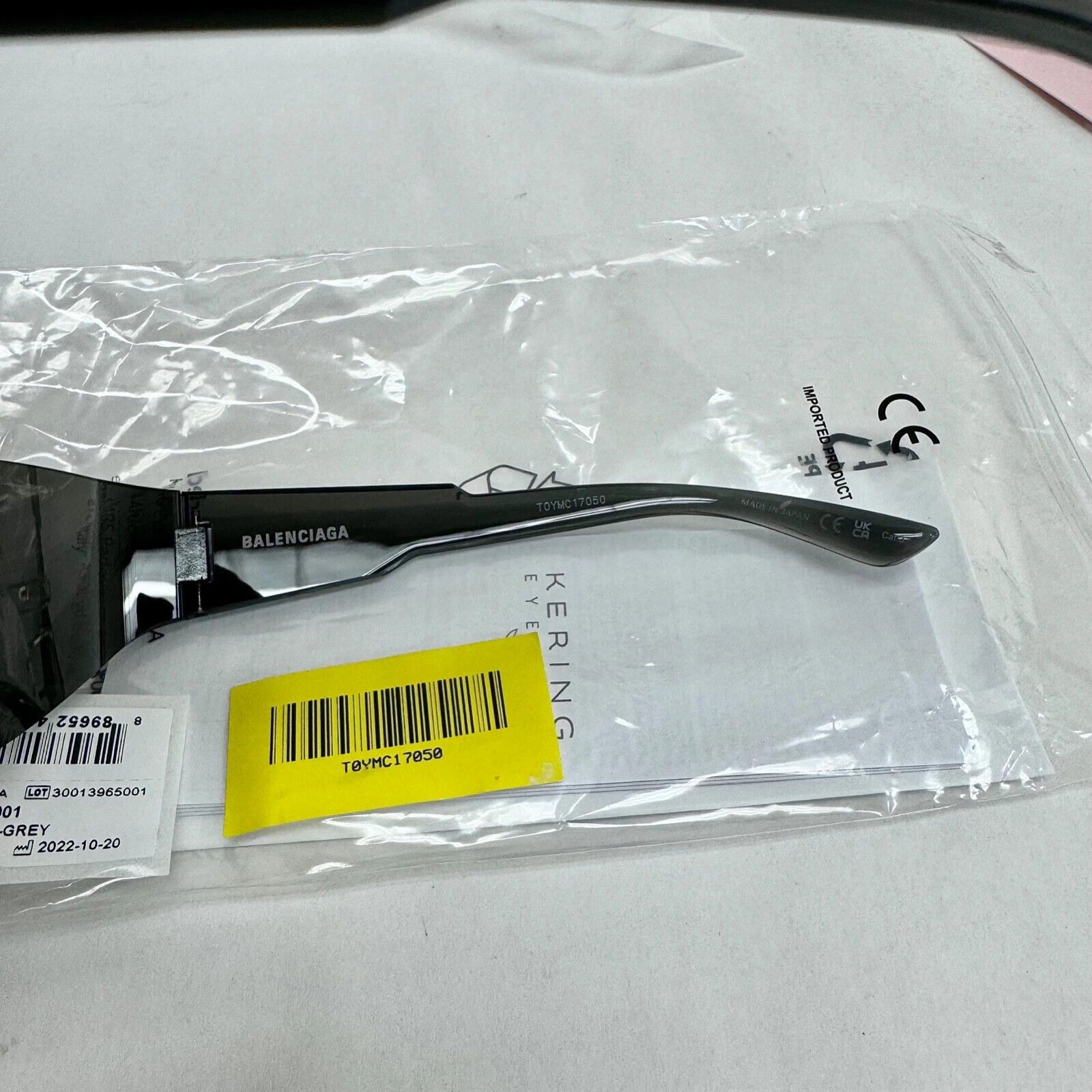 Balenciaga BALENCIAGA MONO Wrap 0257 Black Fashion Shield BB0257S 001 Size ONE SIZE - 2 Thumbnail