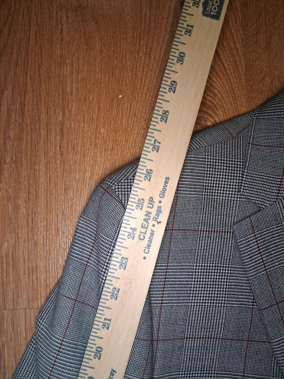 Polo Ralph Lauren Ralph Lauren Sport Coat Mens 46R Gray Glen Plaid Wool Size 46R - 12 Thumbnail
