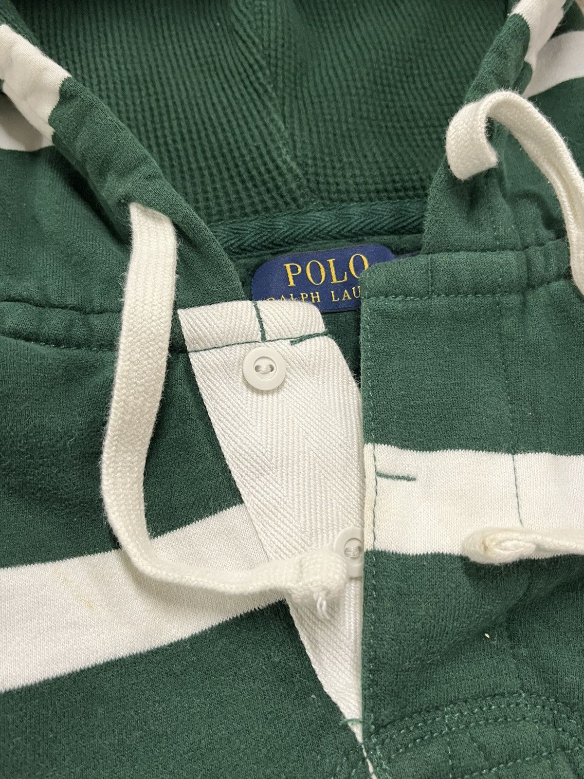 Polo Ralph Lauren × Vintage Polo Ralph Lauren vintage striped hoodie preppy hype Size US M / EU 48-50 / 2 - 6 Thumbnail