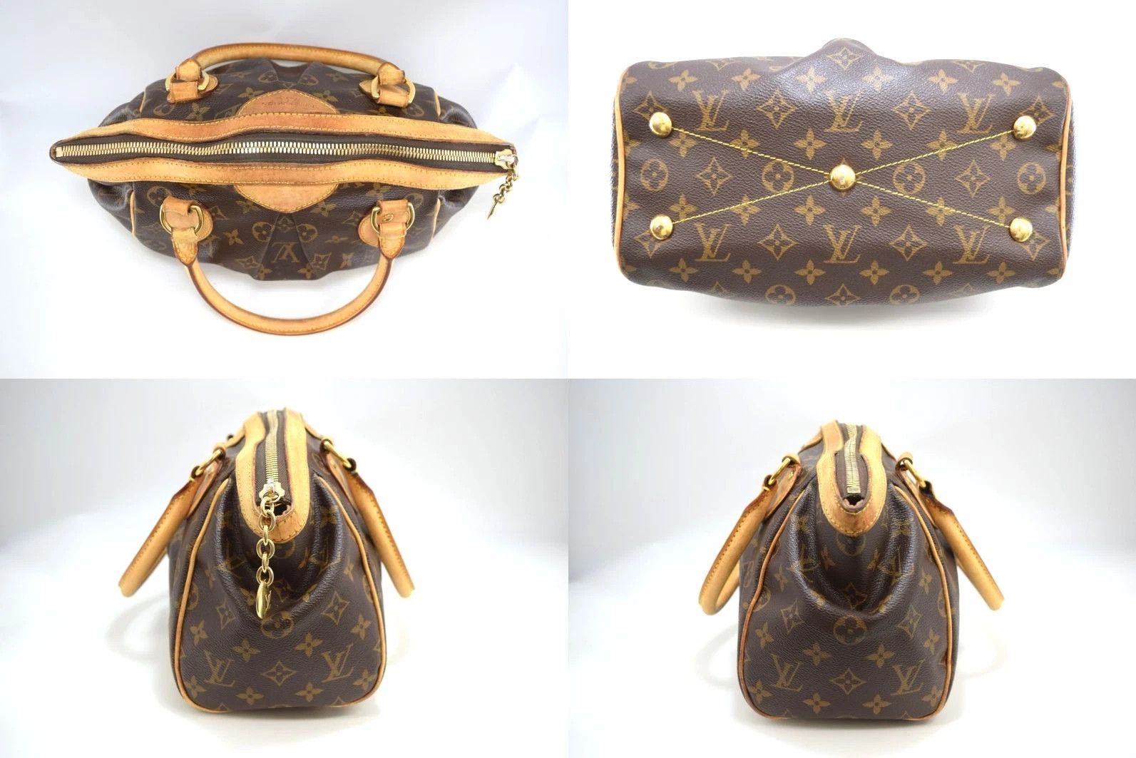 Louis Vuitton Auth Louis Vuitton Tivoli PM Hand Bag Monogram Canvas M40143 Size ONE SIZE - 7 Thumbnail
