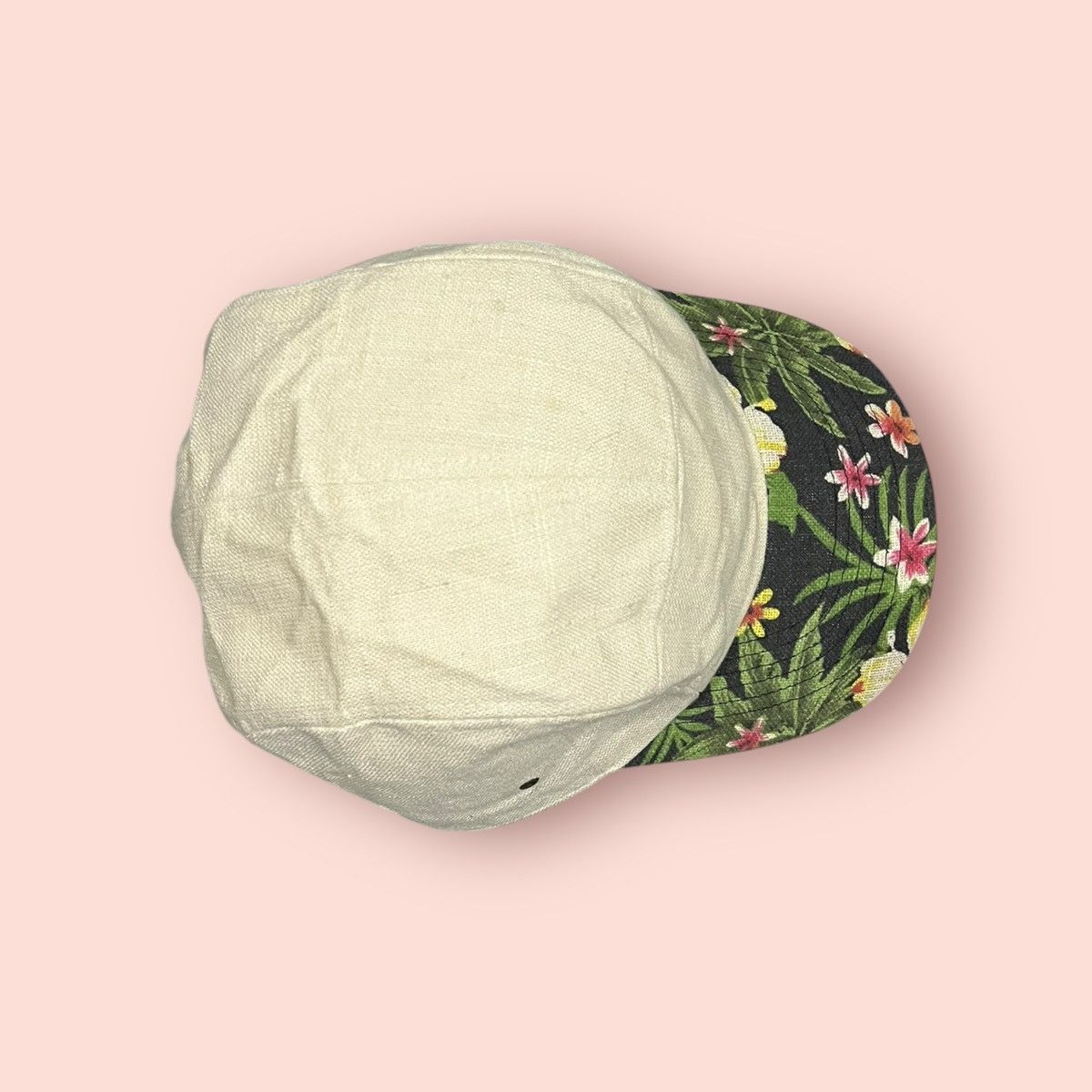 Japanese Brand × Vintage VINTAGE SMIR NASLI FLORAL VISOR 5 PANEL SNAPBACK HAT Size ONE SIZE - 4 Thumbnail