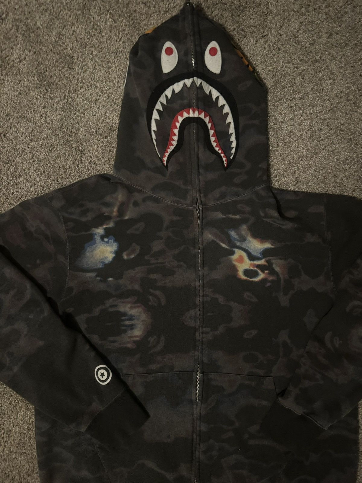 Bape Bape Thermography Shark Full Zip Hoodie Size US XXL / EU 58 / 5 - 4 Thumbnail