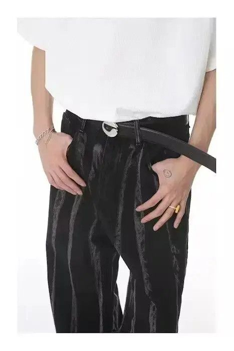 Jean Black Tie dyed jeans Size US 33 - 2 Thumbnail