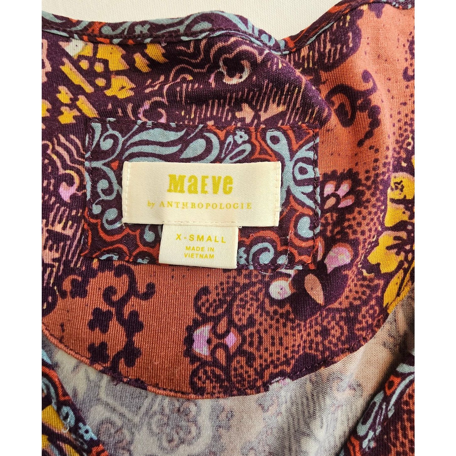 Anthropologie MAEVE Anthropologie Women's Mariella Tuni Shirt Top XS Size XS / US 0-2 / IT 36-38 - 11 Thumbnail