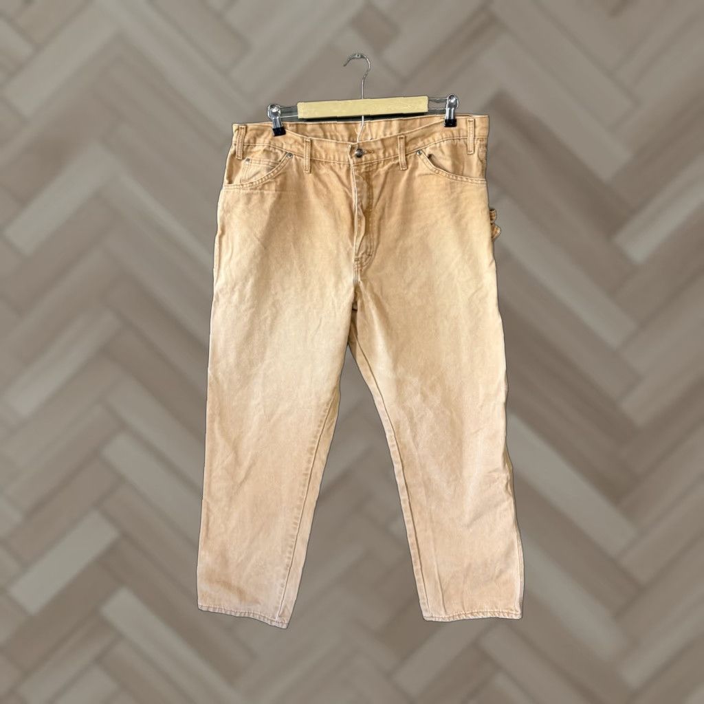Dickies Dickies Mens Carpenter Pants 38x30 Khaki Beige Y2K pants size 38 regular Men's Pants Carpenter Beige 90s style Mens Tags: Dickies Size US 38 / EU 54 - 1 Thumbnail