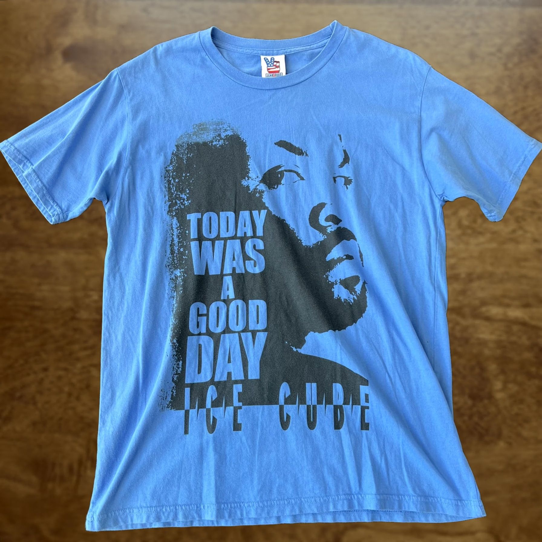 Junk Food VINTAGE Ice Cube Today Was A Good Day Shirt Mens Medium Blue Junk Food Hip Hop Graphic Size US M / EU 48-50 / 2 - 1 Thumbnail