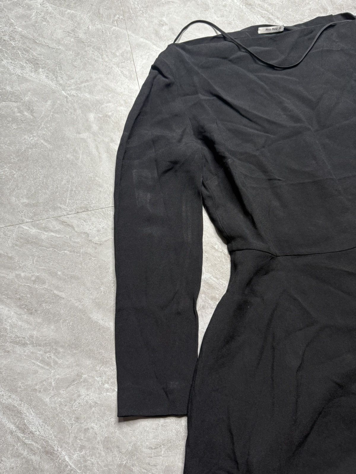 Miu Miu Miu-miu F/W 13 Midi Dress With Hem Lace trimmed Detail Size XS / US 0-2 / IT 36-38 - 3 Thumbnail