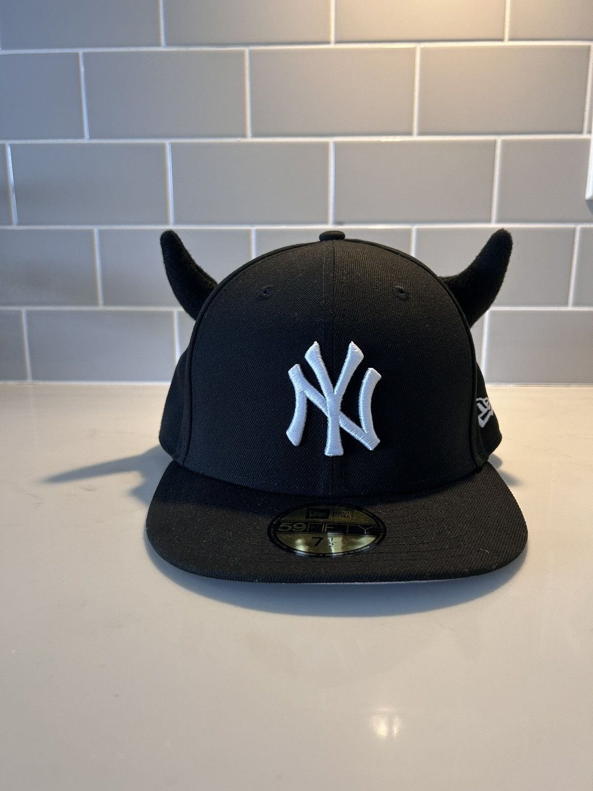 New Era Ryder studios x New era devil horned fitted hat Grailed