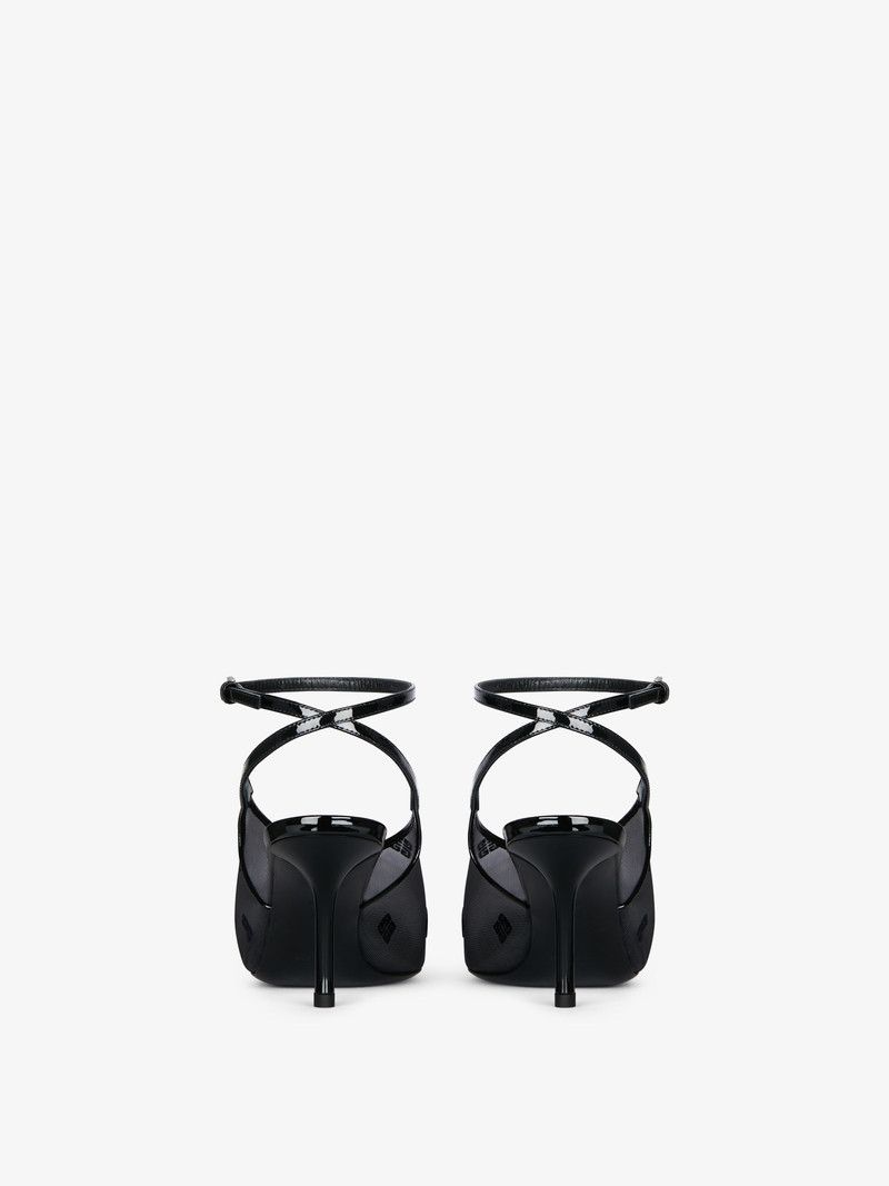 Givenchy o1srvl11e1225 Show Slingback Sandals in Black Size US 10.5 / IT 40.5 - 6 Thumbnail