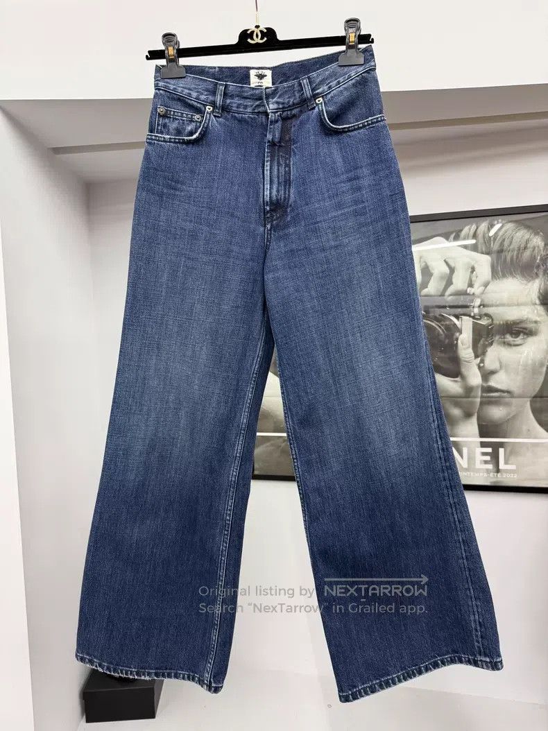 Dior Dior Blue classic wide-leg jeans Size 42" / US 20 - 1 Thumbnail