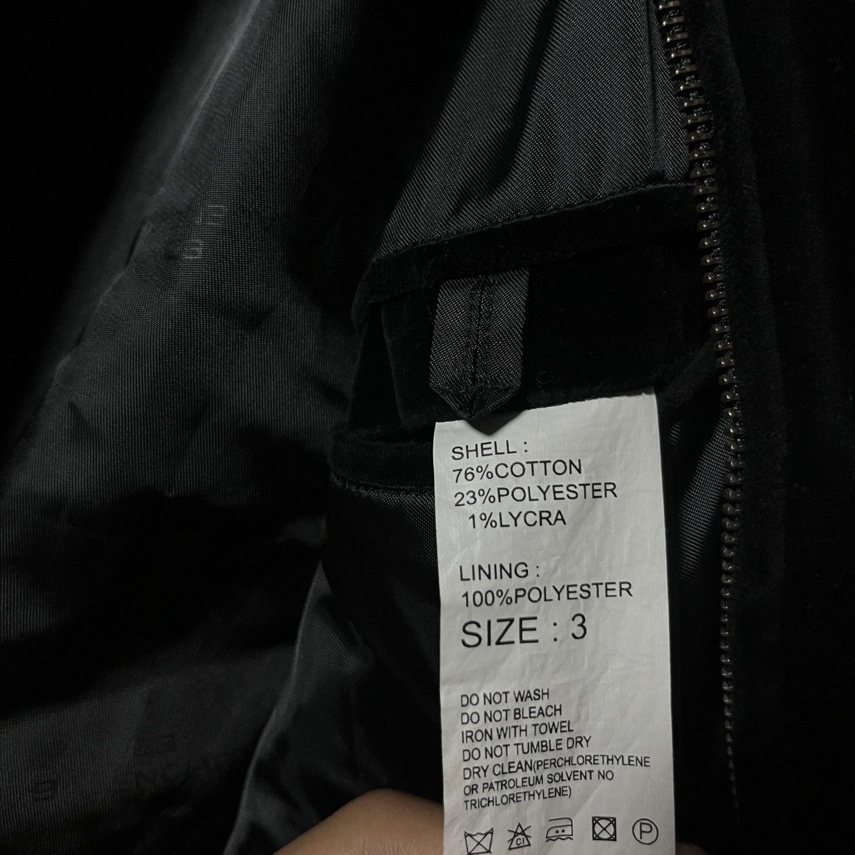 Balenciaga Rare Vintage Balenciaga Zip-up Black Velvet Jacket Size US M / EU 48-50 / 2 - 6 Thumbnail