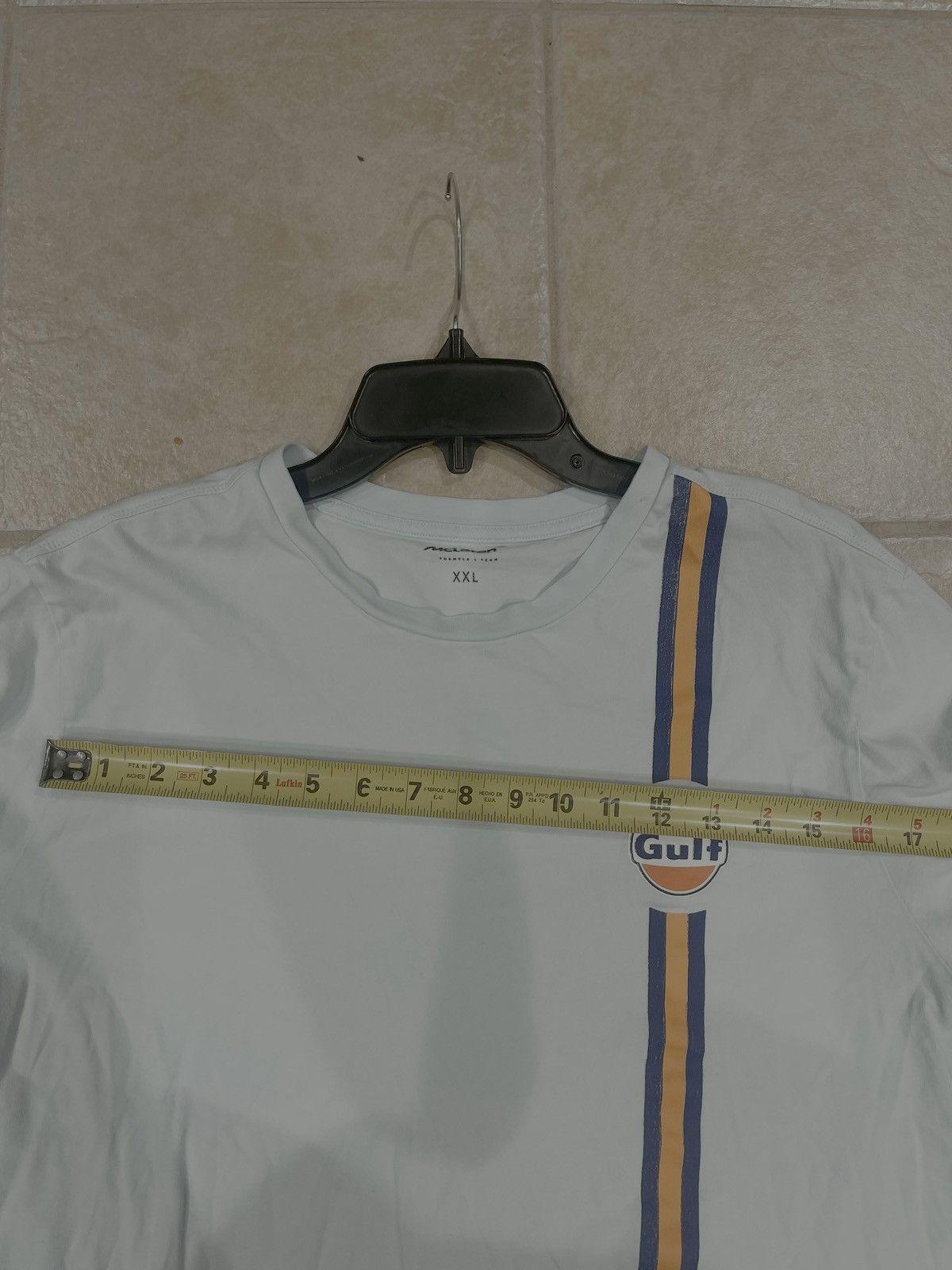 Other McLaren Racing F1 Gulf Mens Stripe Blue T-shirt Size US XXL / EU 58 / 5 - 8 Thumbnail