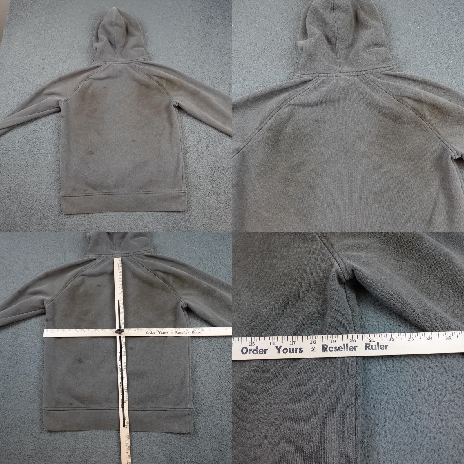 Flint And Tinder Flint And Tinder Hoodie Mens Medium Gray Fleece Pullover Made In USA Sweatshirt Size US M / EU 48-50 / 2 - 8 Thumbnail