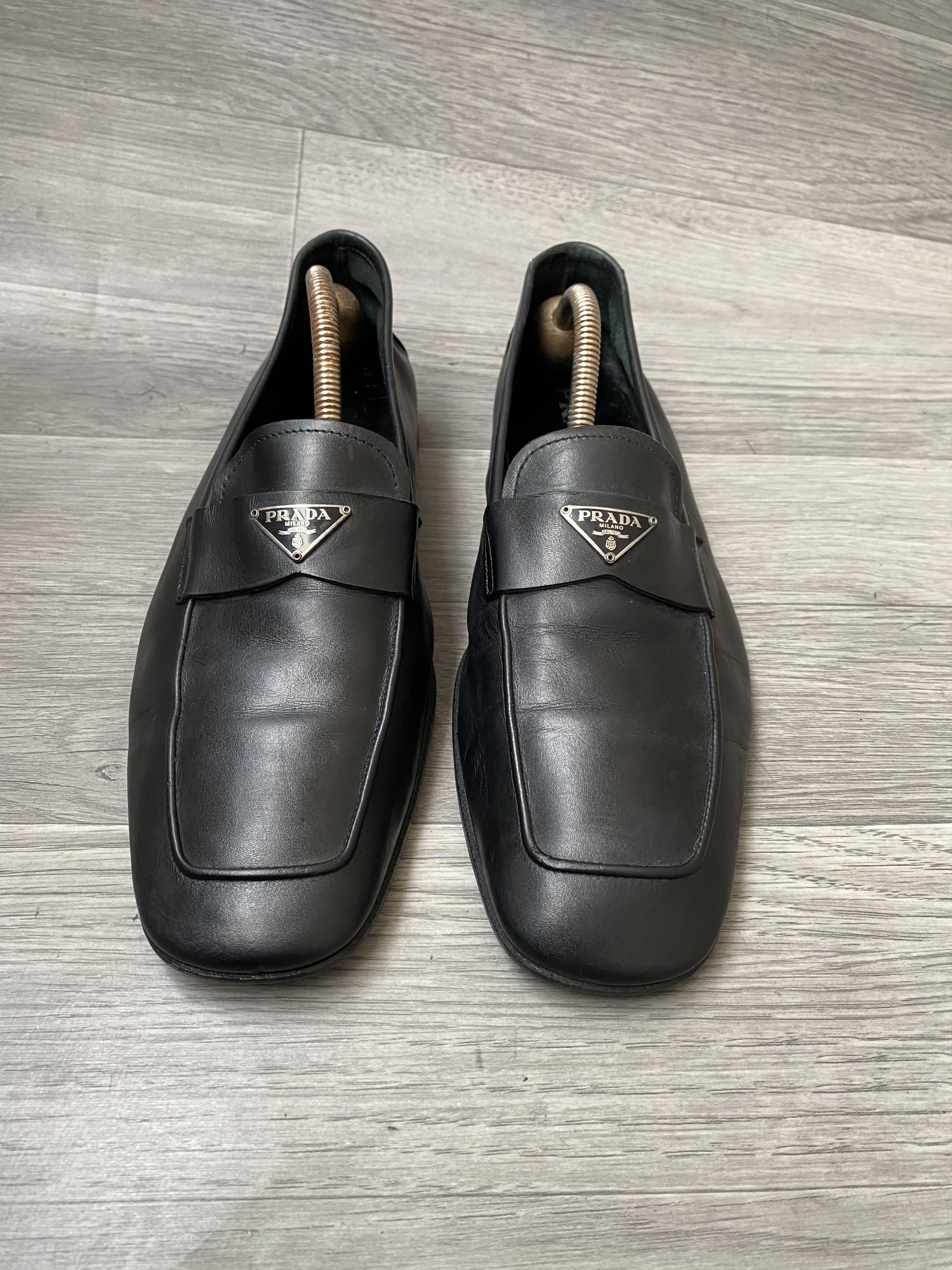 Prada Prada logo casual slip on penny loafers Size US 8 / EU 41 - 2 Thumbnail