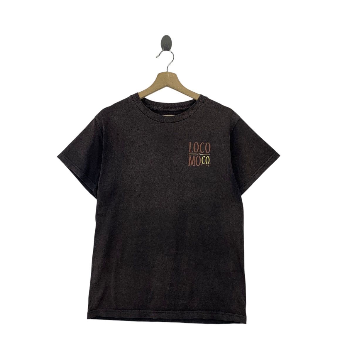 LOCAL MOTION HAWAII Breakfast Natural Faded Tee Shirt