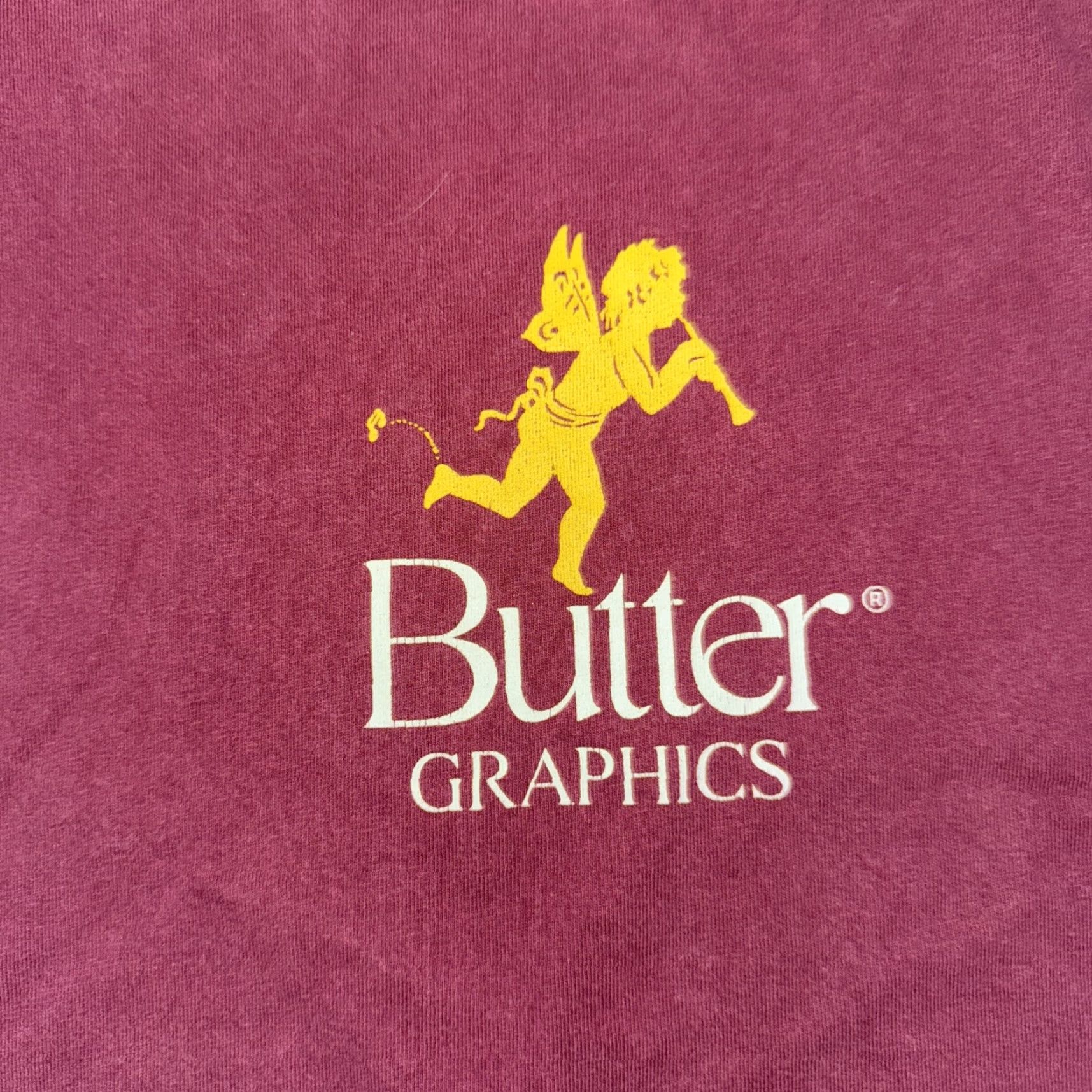 Buttero Butter Skateboarding T-Shirt Men Large Burgundy Red 22x28 Shirt Size US L / EU 52-54 / 3 - 2 Thumbnail