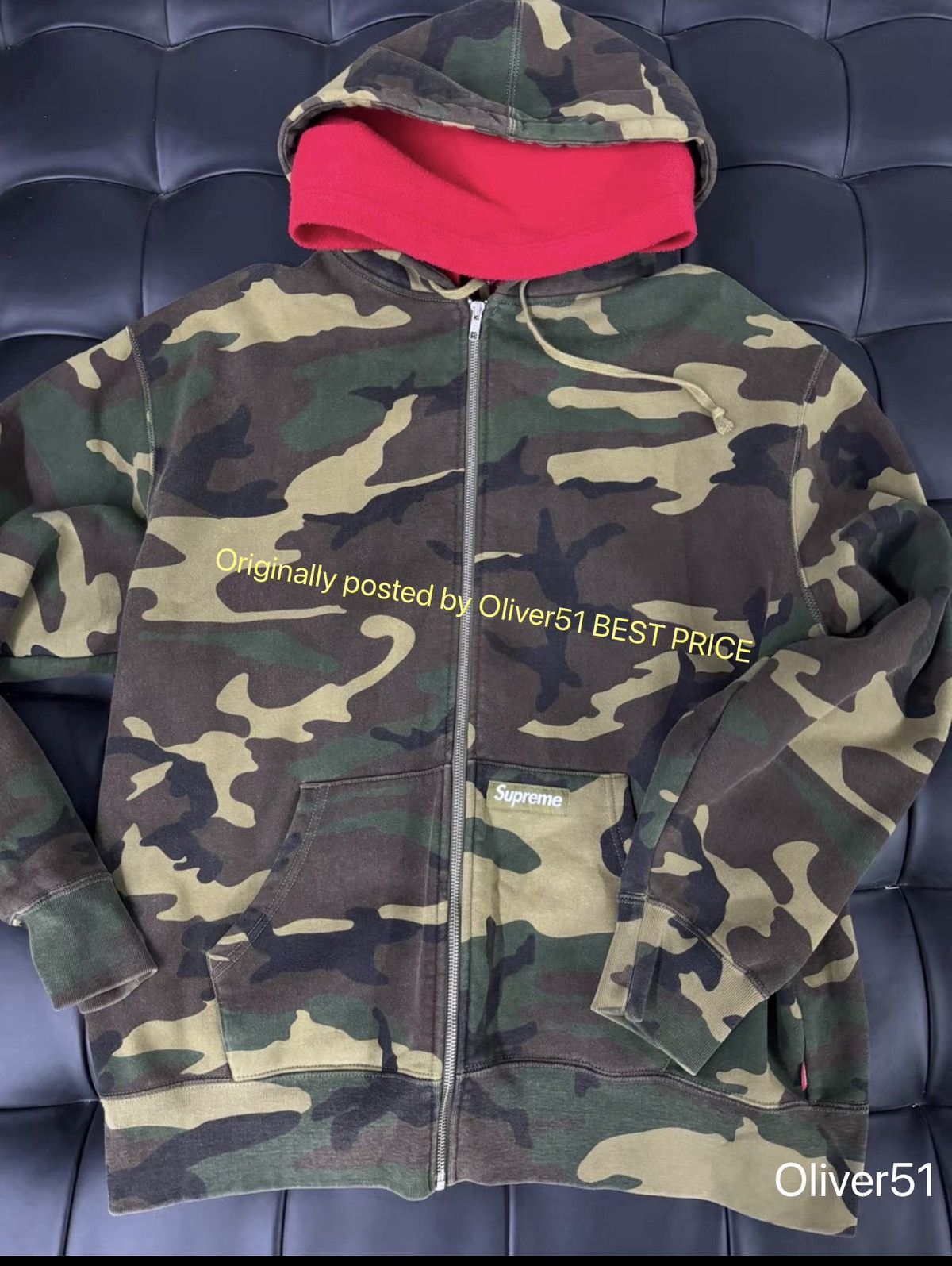 Supreme Supreme Tree Bark Camo Full Zip Hoodie | Vintage | Grailed