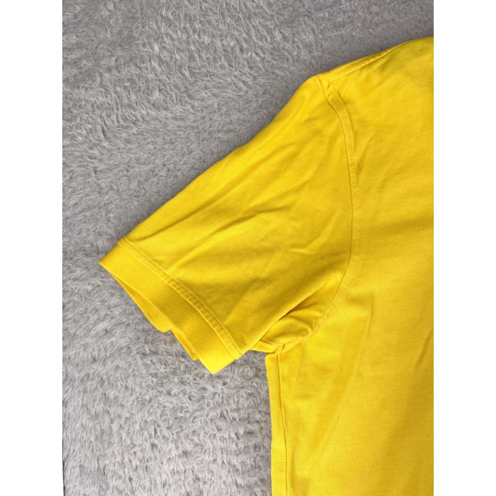 Lands' End Lands' End Polo Shirt Mens Extra Large Yellow Short Sleeve 100% Cotton Golf Knit Logo Embroidered Button - Mens, Polo, XL, Yellow, Lands' End Size US XL / EU 56 / 4 - 4 Thumbnail