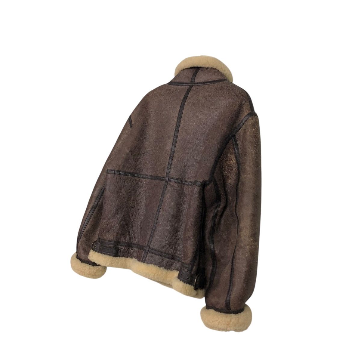 Vintage 🔥VTG LEATHER JACKET SHEARLING B3 PALMUS LIFE ISSEY MIYAKE Size US M / EU 48-50 / 2 - 12 Thumbnail