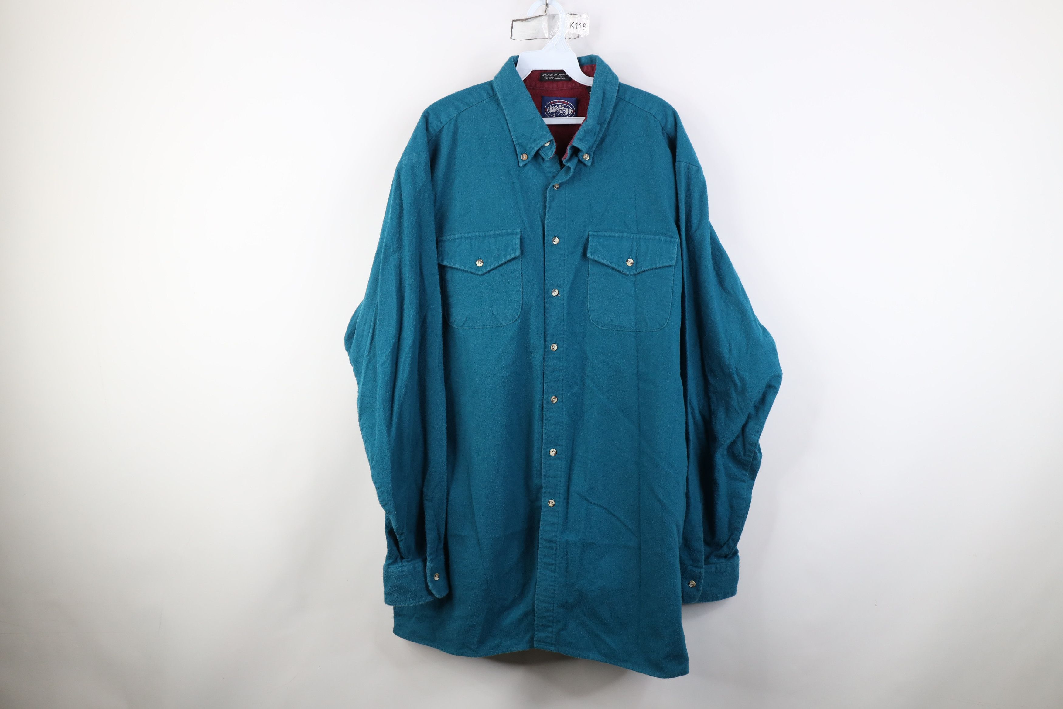 Vintage Vintage 90s Streetwear Cloth Collared Button Down Shirt Size US XXL / EU 58 / 5 - 1 Thumbnail