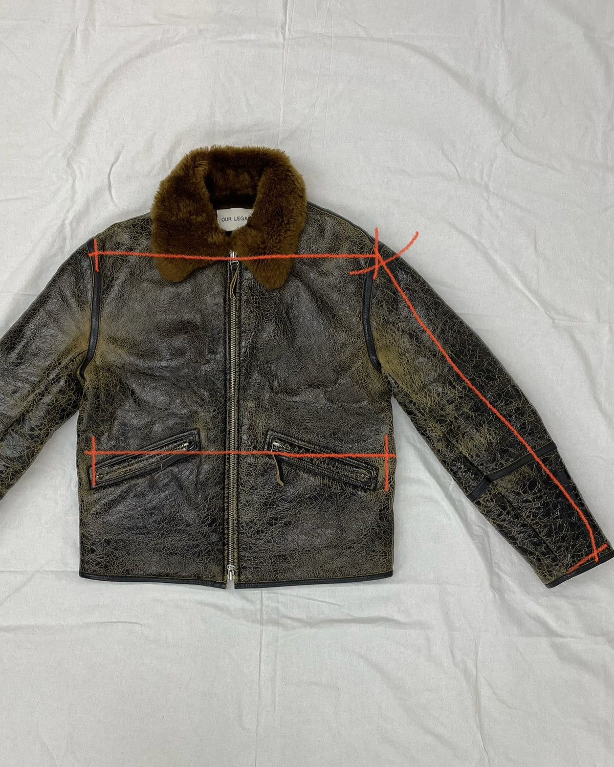 Our Legacy Our Legacy Shearling Jacket Spider Web Fall 2016 Size US M / EU 48-50 / 2 - 13 Thumbnail