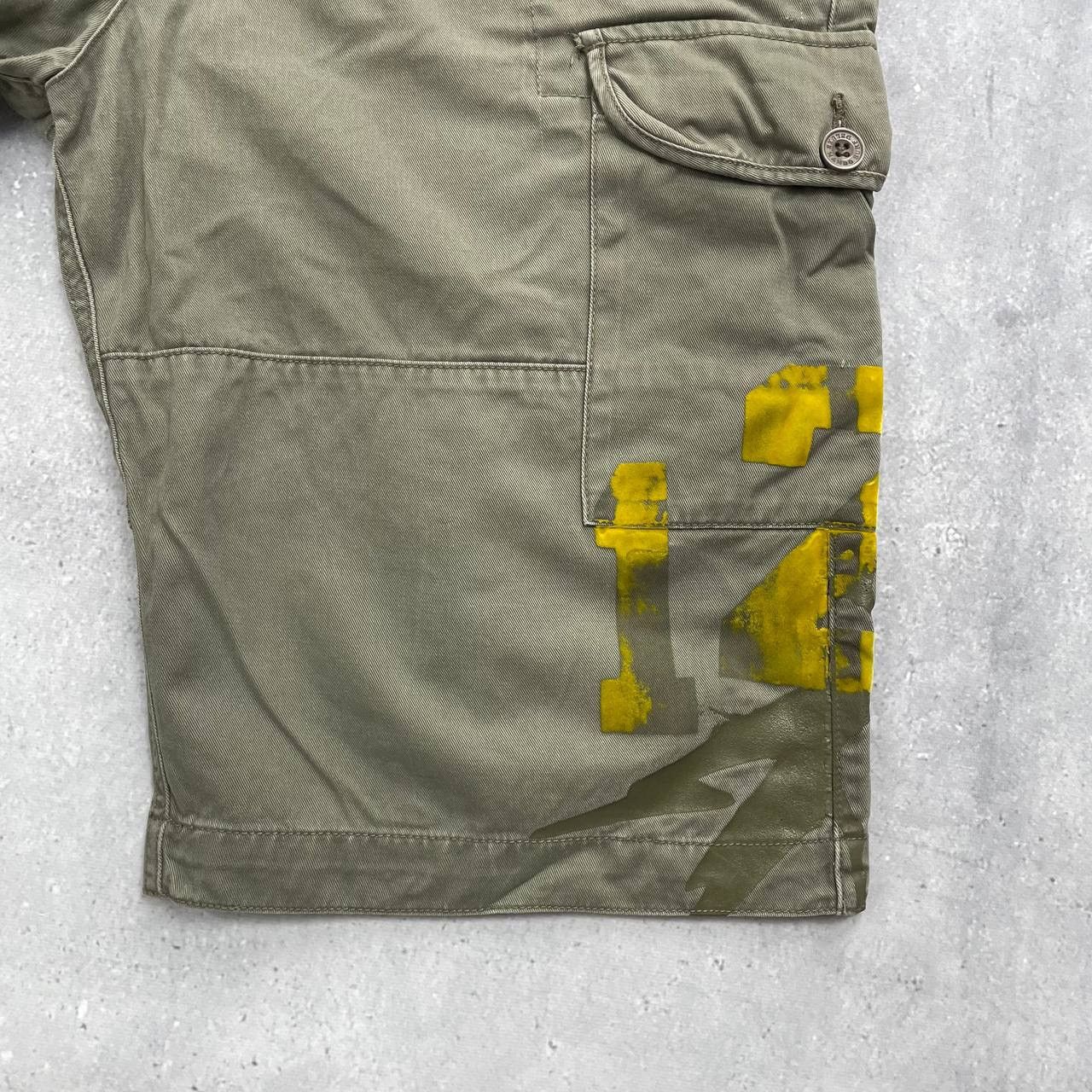 Mambo × Vintage Vintage Mambo Cargo Shorts Faded Olive Green Size 36 Size US 36 / EU 52 - 12 Thumbnail