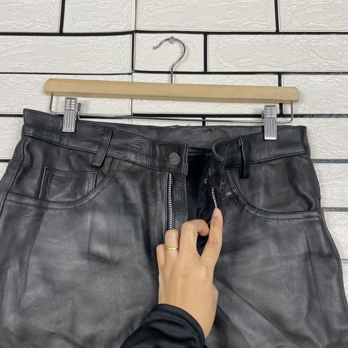 Japanese Brand Horn Work Motorcycle Riding Leather Pant Size US 32 / EU 48 - 11 Thumbnail
