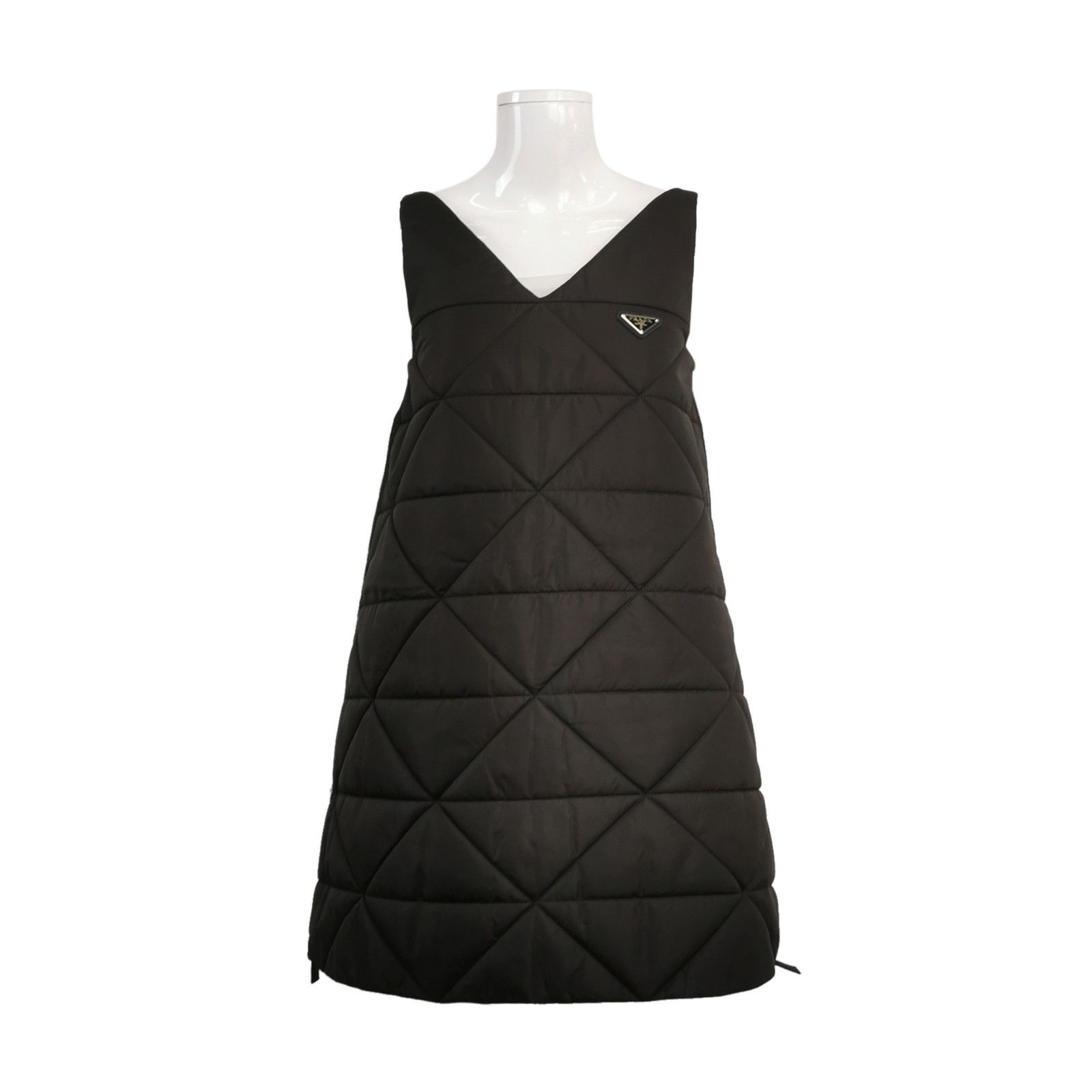 Prada Prada Triangle Logo Quilted Dress Size 38 Size XS / US 0-2 / IT 36-38 - 1 Thumbnail