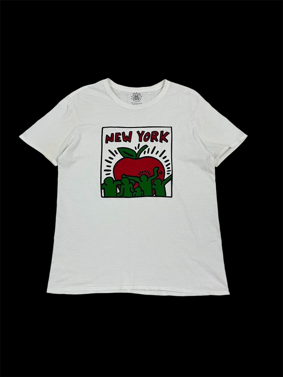 Vintage Pop Shop Keith Haring NY Apple Tshirt