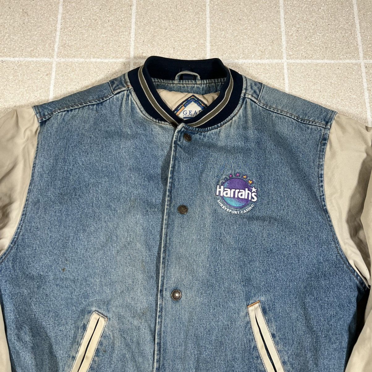 Gear for Sports Gear For Sports Harrah’s Casino Denim Bomber Varisty Jacket Size US M / EU 48-50 / 2 - 2 Thumbnail