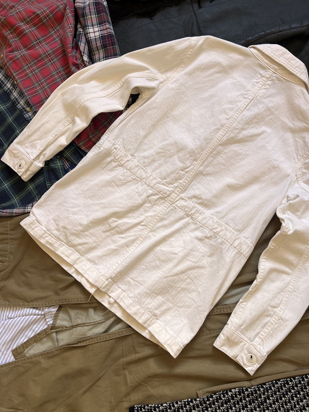 Wood Wood Wood Wood Workwear White Womans Multipocket Jacket Size S / US 4 / IT 40 - 10 Thumbnail