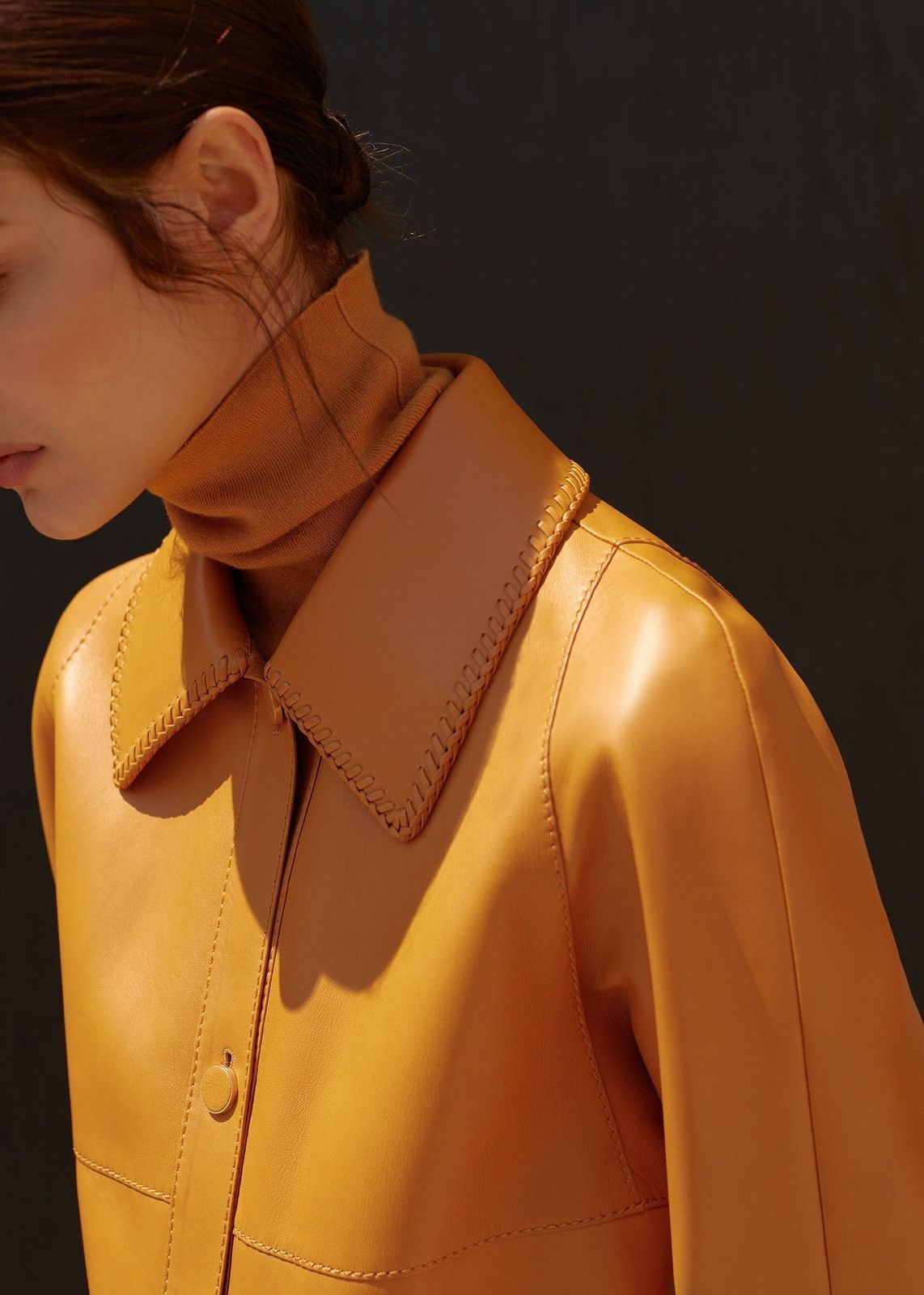 o1loc1c0124 Coat in Yellow