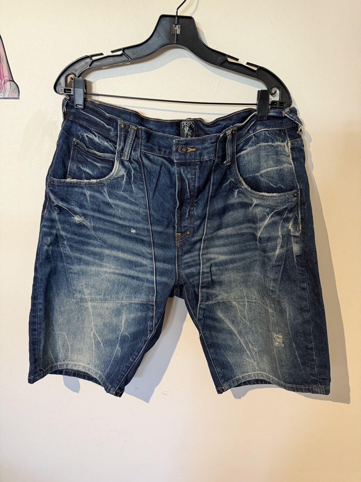 Prps Prps Washed Denim Shorts Size US 36 / EU 52 - 1 Thumbnail