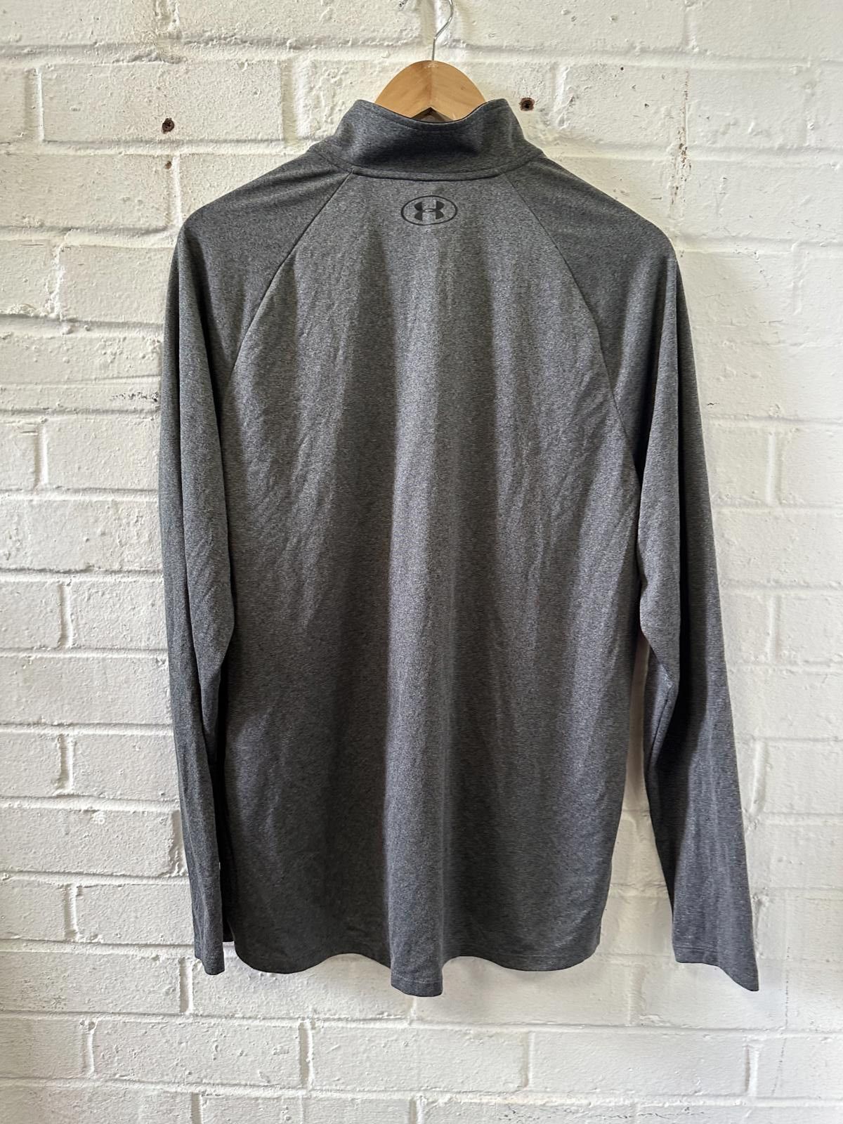 Under Armour Under Armour Men's Gray Long Sleeve Half-Zip Activewear Top Size US L / EU 52-54 / 3 - 4 Thumbnail