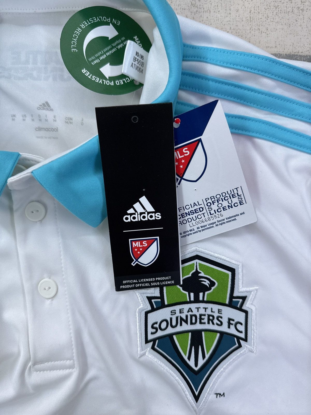 Adidas Adidas Seattle Sounders FC 2017/18 Away Jersey Medium BNWT Size US M / EU 48-50 / 2 - 10 Thumbnail