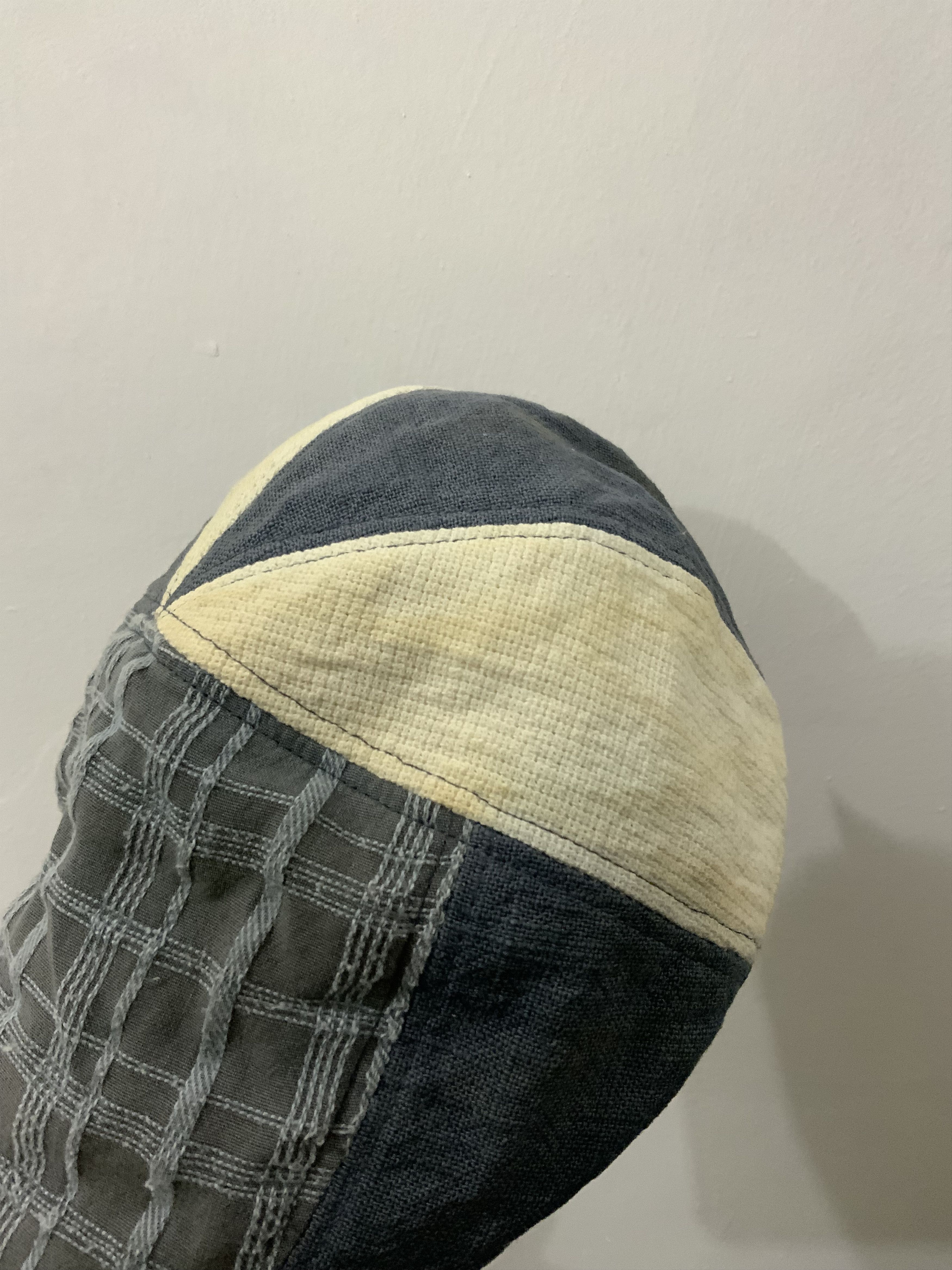 Japanese Brand Sashiko Boro Flat Baretta Hat Size ONE SIZE - 14 Thumbnail