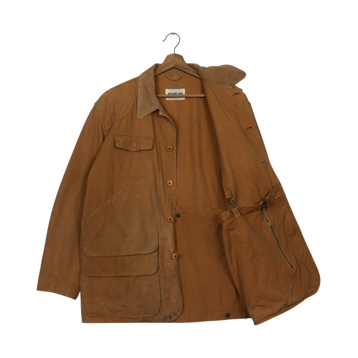 Japanese Brand 🔥RICH BROWN VINTAGE CHORE WORK JACKET ATLIERSAB ISSEY MIYAKE Size US M / EU 48-50 / 2 - 13 Thumbnail