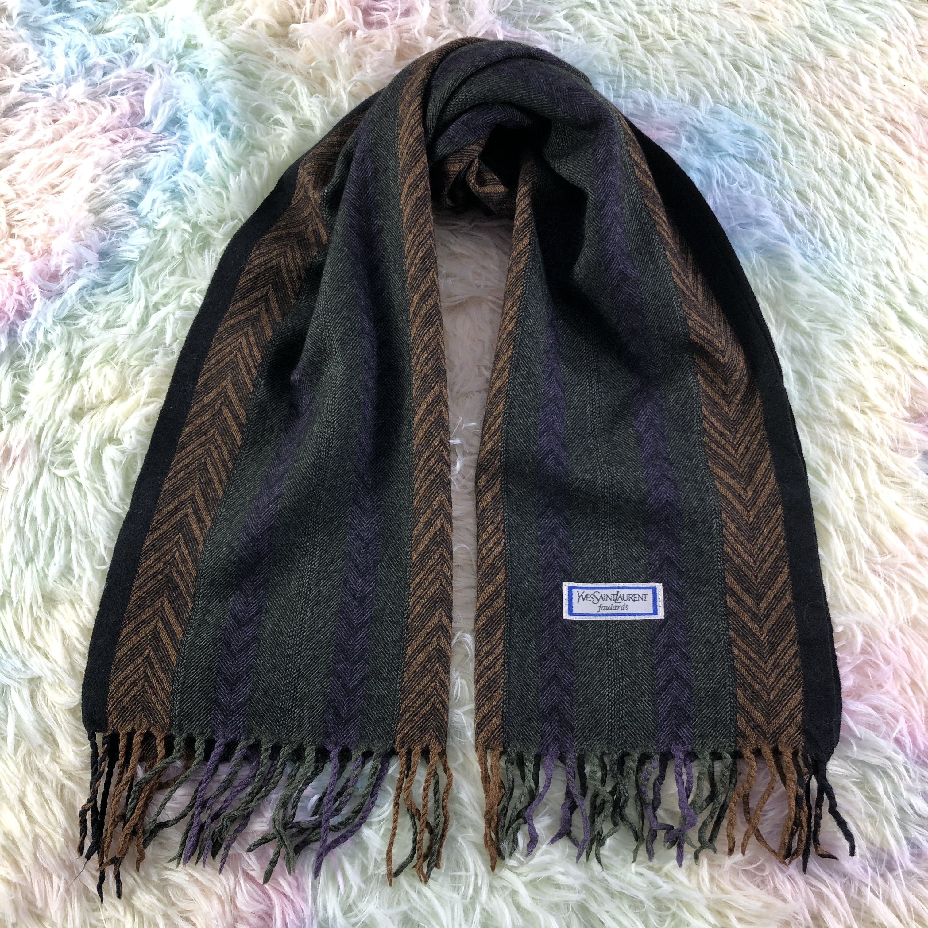 Vintage Yves Saint Laurent Scarf / Muffler / Neckwear - KM343 Size ONE SIZE - 1 Thumbnail