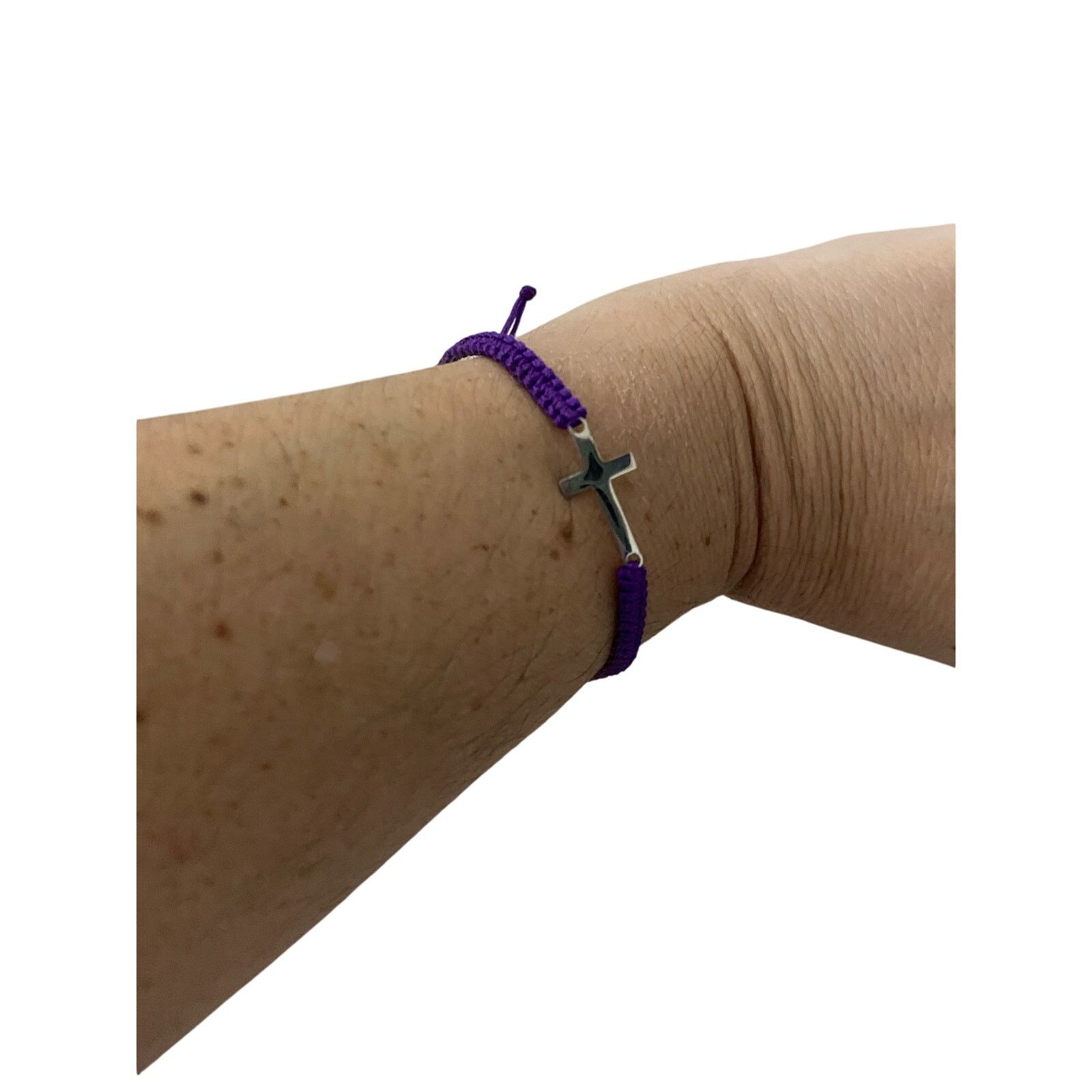Other Purple cord cross bracelet Size ONE SIZE - 1 Thumbnail